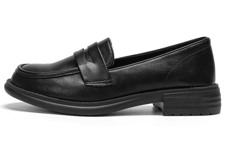 Warrior, black loafers English style, British style, soft sole