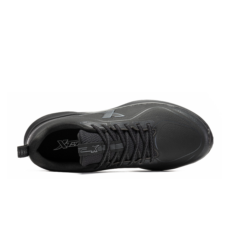 XTEP Cushioning, Wear Resistant Low top Casual Running Shoes Men’s Coal Black