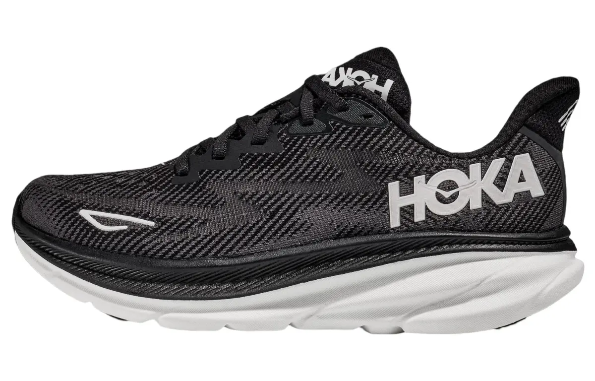 HOKA ONE ONE Clifton 9 2E Wide 'Black White'