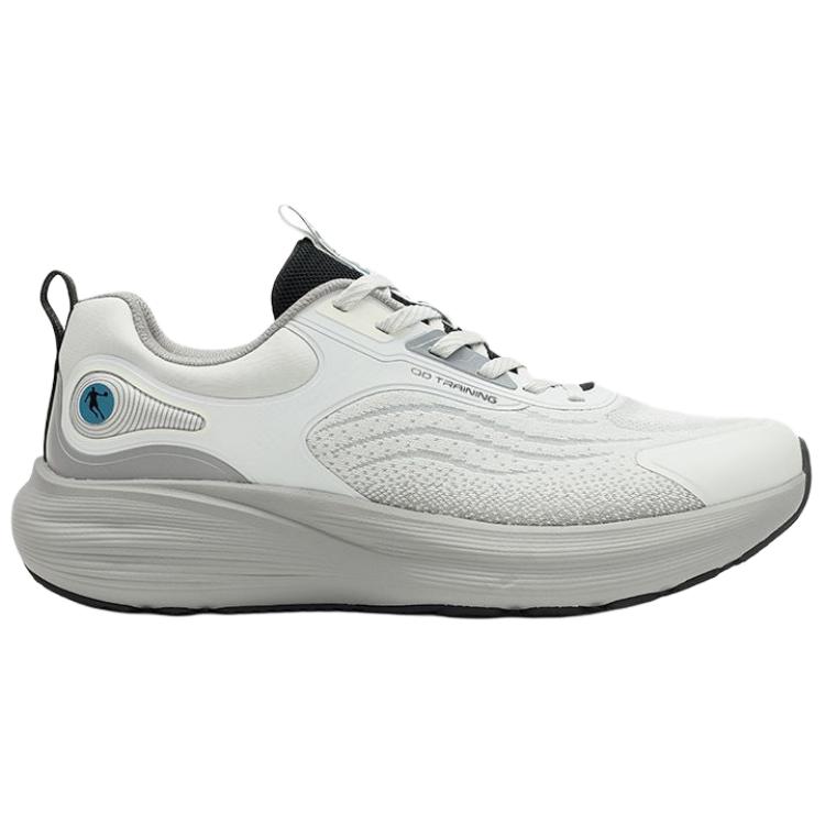 QIAODAN Variety Training Collection Running Shoes Men’s Low Top Gray Silver/Steel Gray