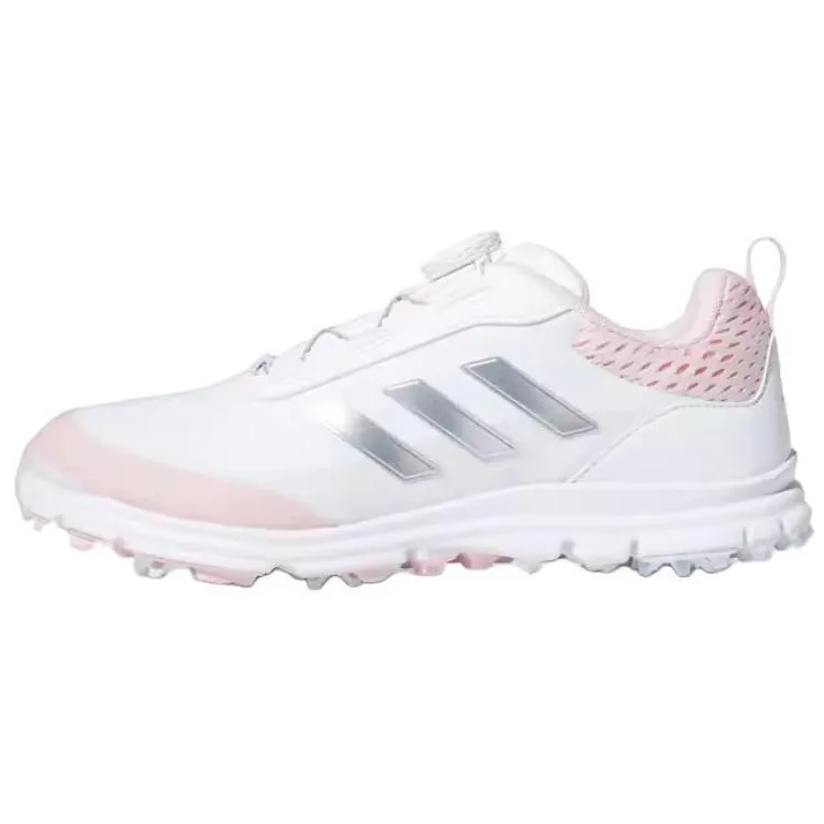 Adidas Cushioning Slip Resistant Cushioning Slip Resistant Low top Golf Shoes Women's White Pink