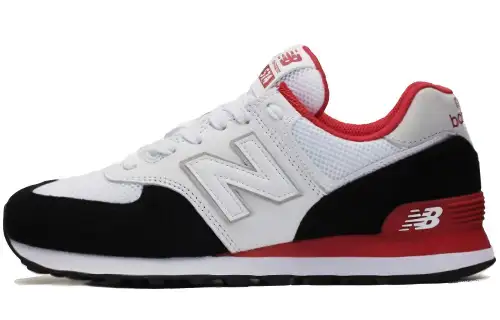 New Balance 574 White Red Black