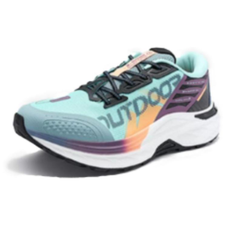 XTEP Comfortable Slip Resistant Rebound Low top Running Shoes Men’s Ice Blue/Black