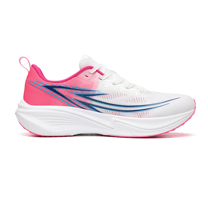 Up Run Running Shoes Unisex White Pearl Rose Red