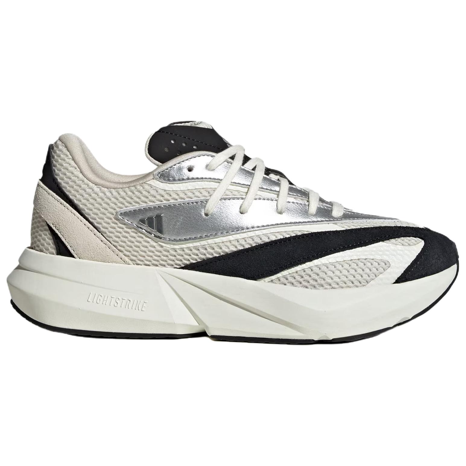 Adidas LIGHTBLAZE Textile, Leather LightStrike Casual Running Shoes Women’s Beige Silver