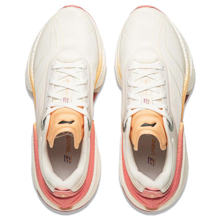 Li Ning Shadow 3 Essential Fabric Cushioning Support Rebound Low top Running Shoes Women’s Beige Pink