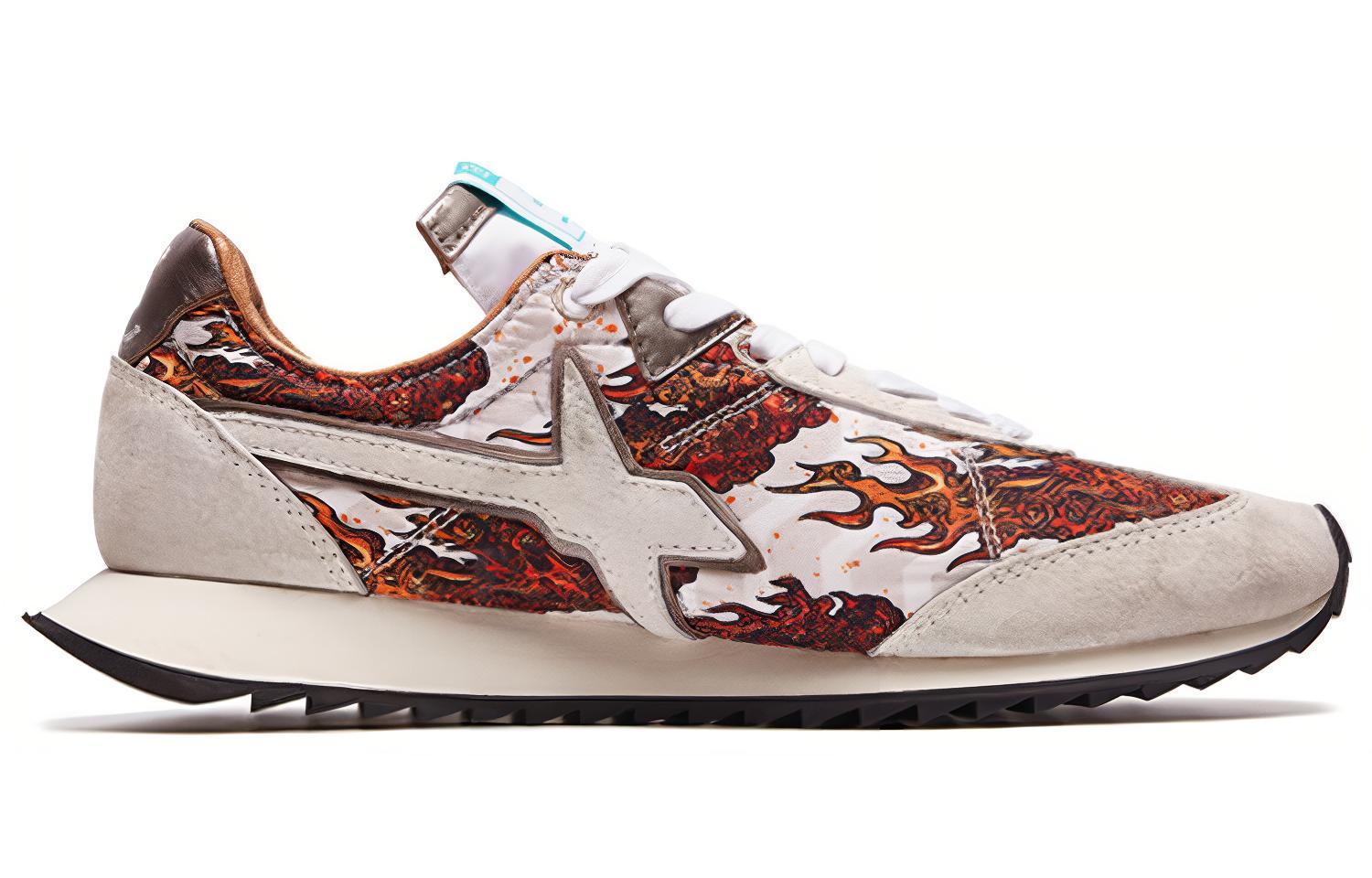 W6YZ x XTEP Wind And Fire Design Cushioning Slip Resistant Lightweight Low top Running Shoes Men’s Beige