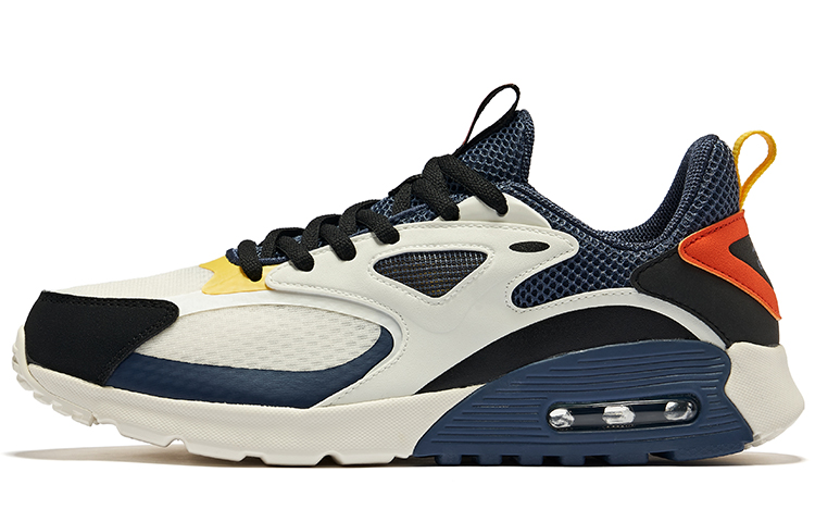 Erke Cushioning, Wear Resistant Low top Running Shoes Men’s White Blue Black