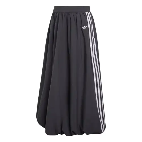 Adidas originals FW25 Balloon comfortable and skin-friendly striped loose casual long skirt for women