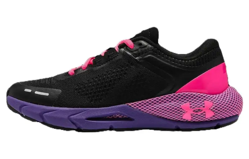 Under Armour HOVR Phantom Abrasion Resistant Lightweight Low top Casual Running Shoes Women's Black Pink