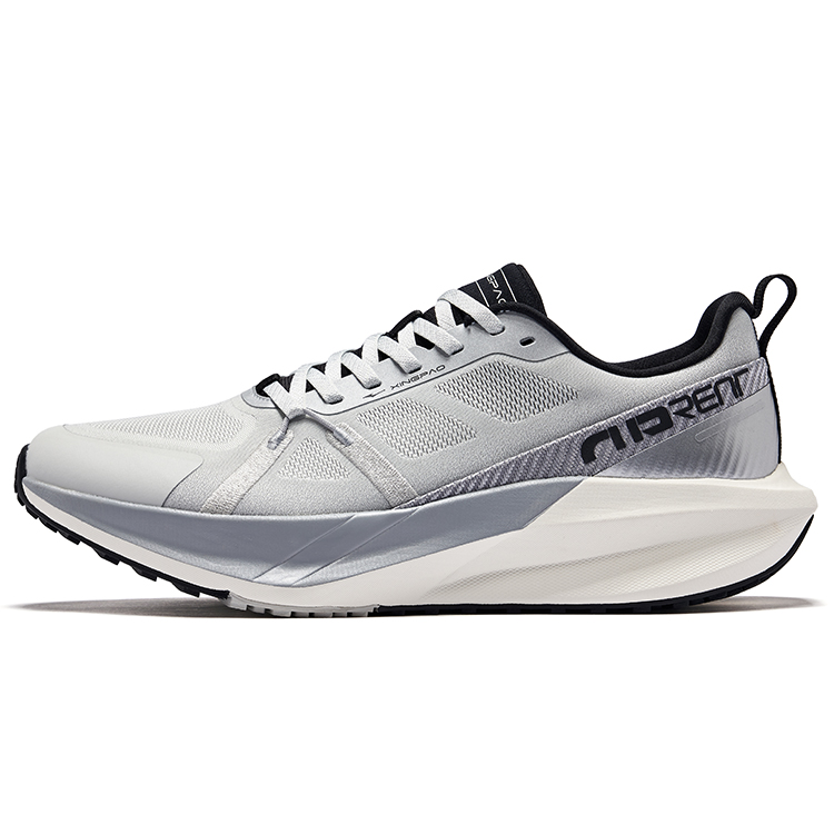 Erke Low top Qidan Technology City Commuting Running Shoes Men’s White Dew Gray Snow Gray