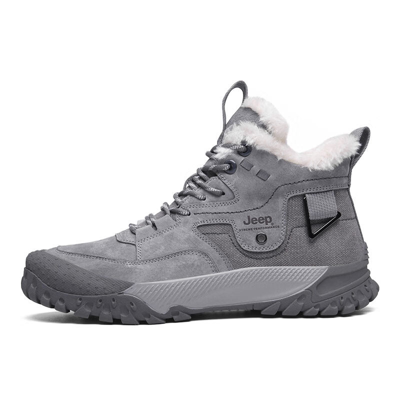 Jeep Outdoor Shoes Men’s Mid Top Gray