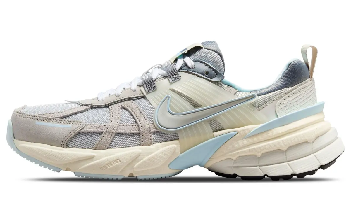 Nike V2K Run Abrasion Resistant Breathable Low top Casual City Commuting Running Shoes Women's Gray Blue White