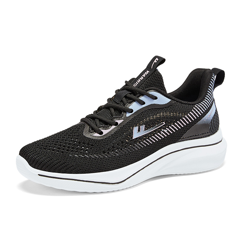 Warrior Cushioning Breathable Cushioning Breathable Low top Running Shoes Women’s Black Blue