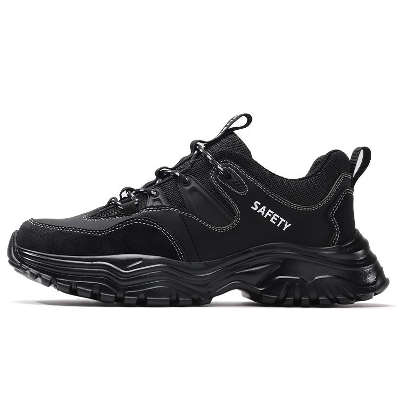 LANOUDUN Impact Resistant Lightweight Low top Outdoor Shoes Unisex Black