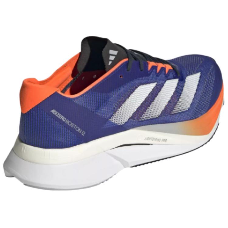Adidas Adizero Boston 12 Lucid Blue Cloud White Impact Orange