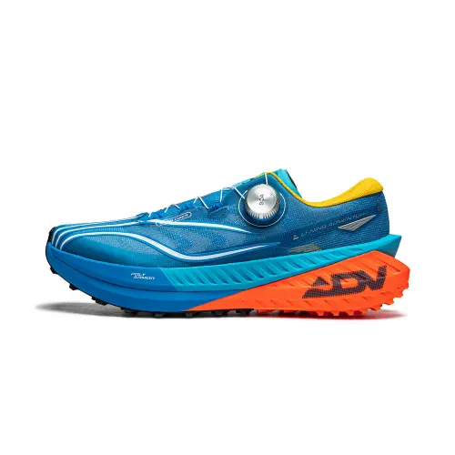 Li Ning De Lucas PRO Slip Resistant Abrasion Resistant Low top Trail Running Shoes Men's Blue Orange