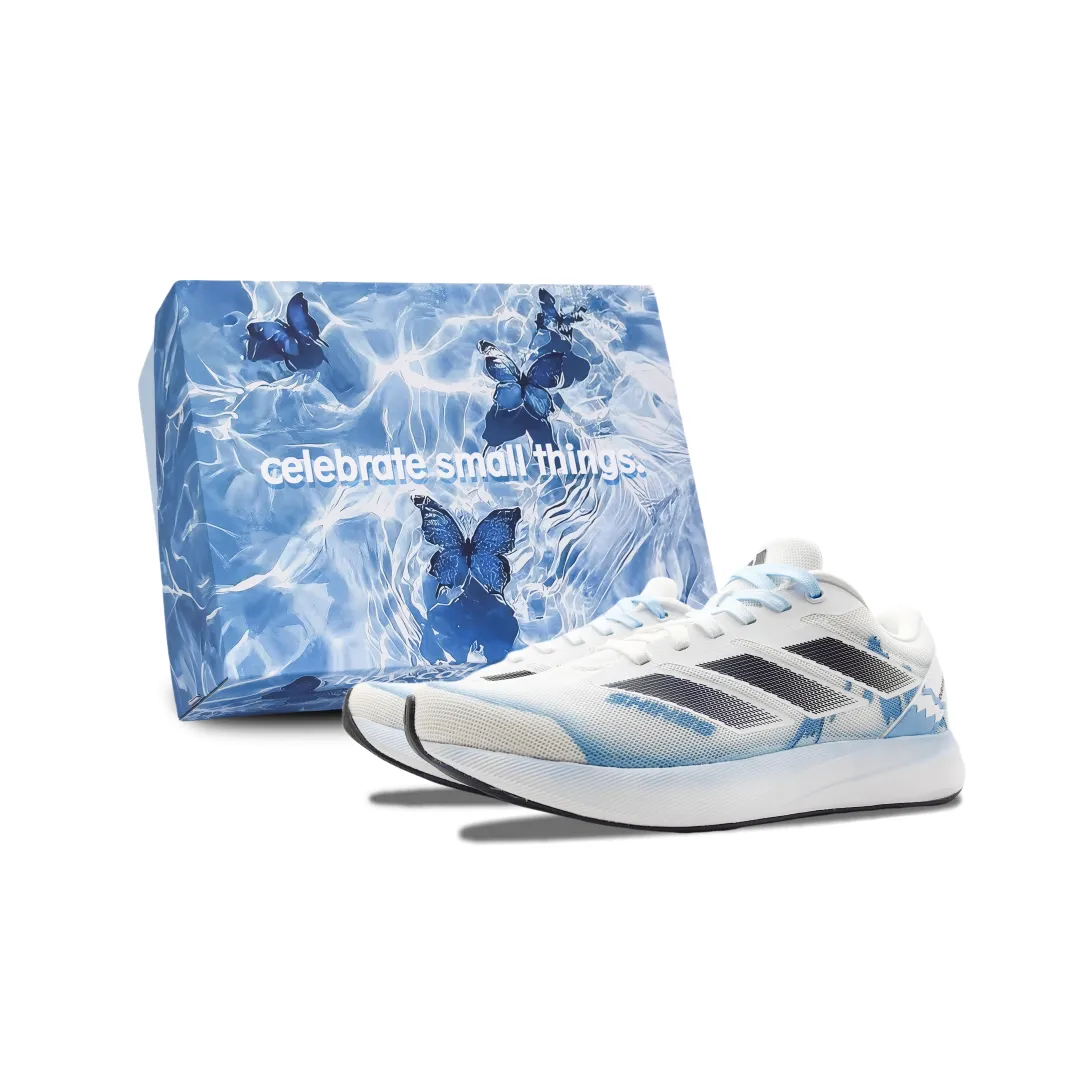 Adidas Duramo RC Cushioning Slip Resistant Abrasion Resistant Low top Training Running Shoes Unisex White Blue