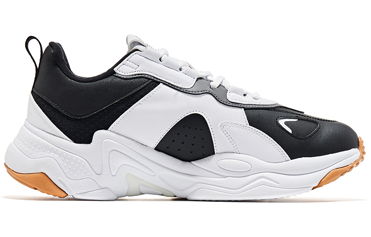 Erke Cushioning Abrasion Resistant Low top Running Shoes Men’s White Black