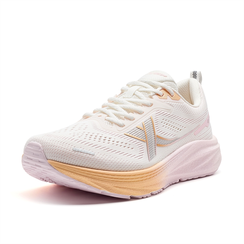 XTEP Thin Sole Cilantro Low top Training Running Shoes Women’s Sail White Evening Fragrance Orange