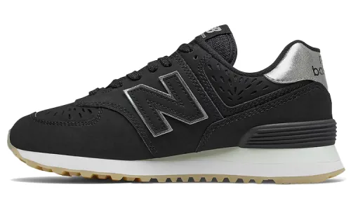 574 Wmns New Balance 'Black Dark Silver Metallic' Women's