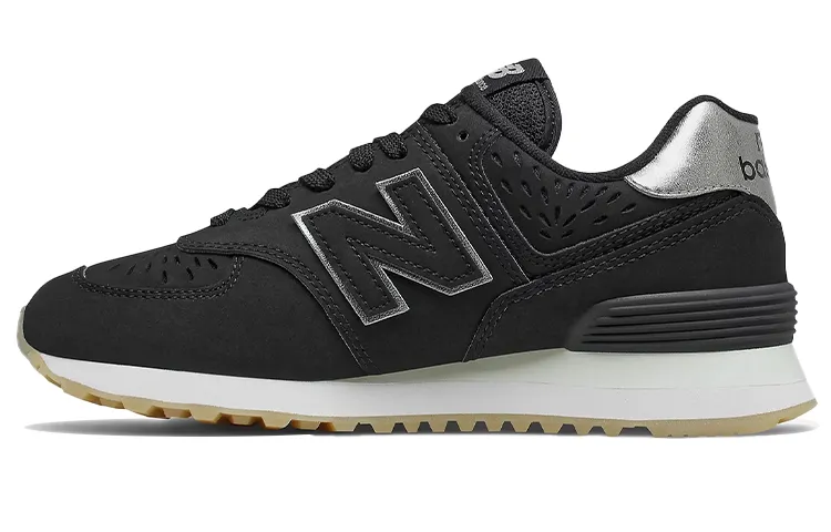 574 Wmns New Balance 'Black Dark Silver Metallic' Women's