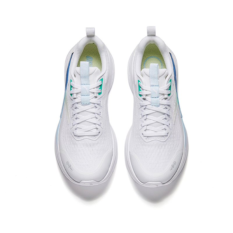 Anta Lingyun Slip Resistant And Breathable Slip Resistant And Breathable Low top Casual Running Shoes Men’s White Blue