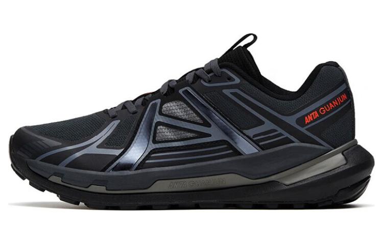 Anta Slip Resistant Abrasion Resistant Slip Resistant Abrasion Resistant Low top Running Shoes Men's Black