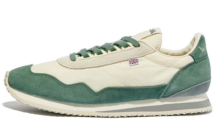 Norman Walsh ESL classic retro suede leather shock-absorbing, non-slip, wear-resistant, lightweight, low-top running shoes, same style for men and women, green
