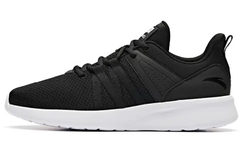 Anta Running Collection Mesh Breathable And Lightweight Low top Running Shoes Men's Black White