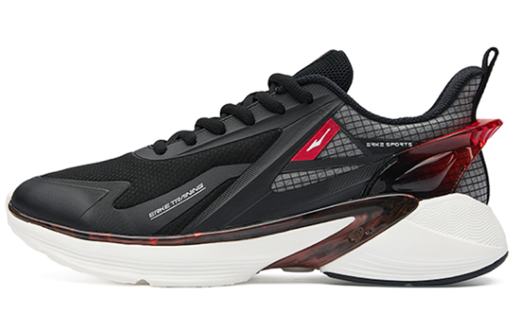 Erke Jiang Rebound Technology Low top Running Shoes Men’s Black Red