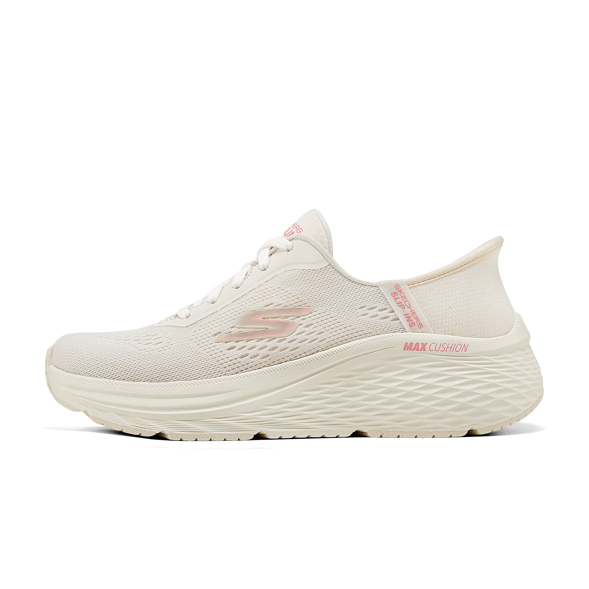 Skechers Max Cushioning Elite 2.0 Breathable Support Rebound Low top Running Shoes Women’s White