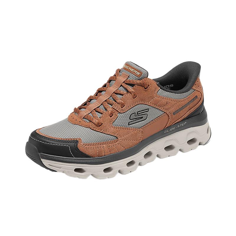 Skechers OUTDOOR MENS Abrasion Resistant Low top Outdoor Shoes Men’s Reddish Umber