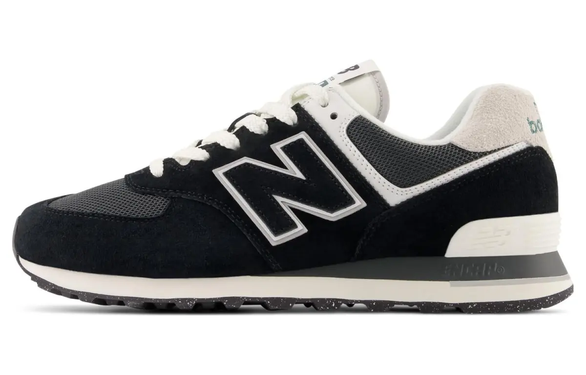 New Balance NB 574 Vintage Leather Cushioning Abrasion Resistant Low top Casual Long Distance Running Shoes