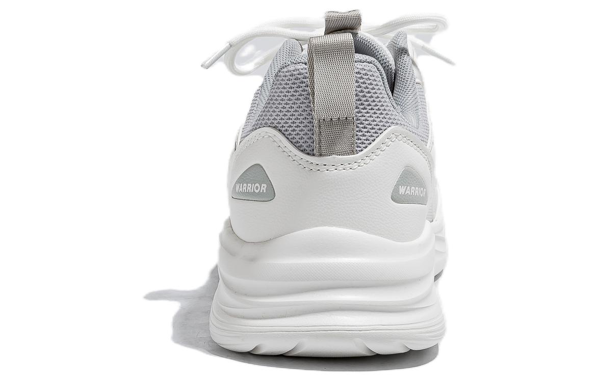 Warrior Breathable And Lightweight Low top Casual Running Shoes Unisex White Gray