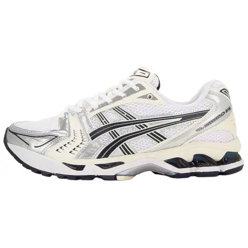 ASICS Gel Kayano 14 Classic And Versatile Running Shoes Men's White Silver