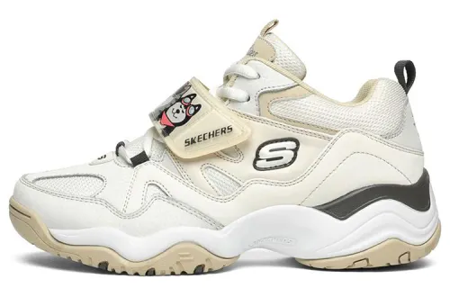 Skechers D'LITES Synthetic Leather Low top Chunky Sneakers Women's Natural