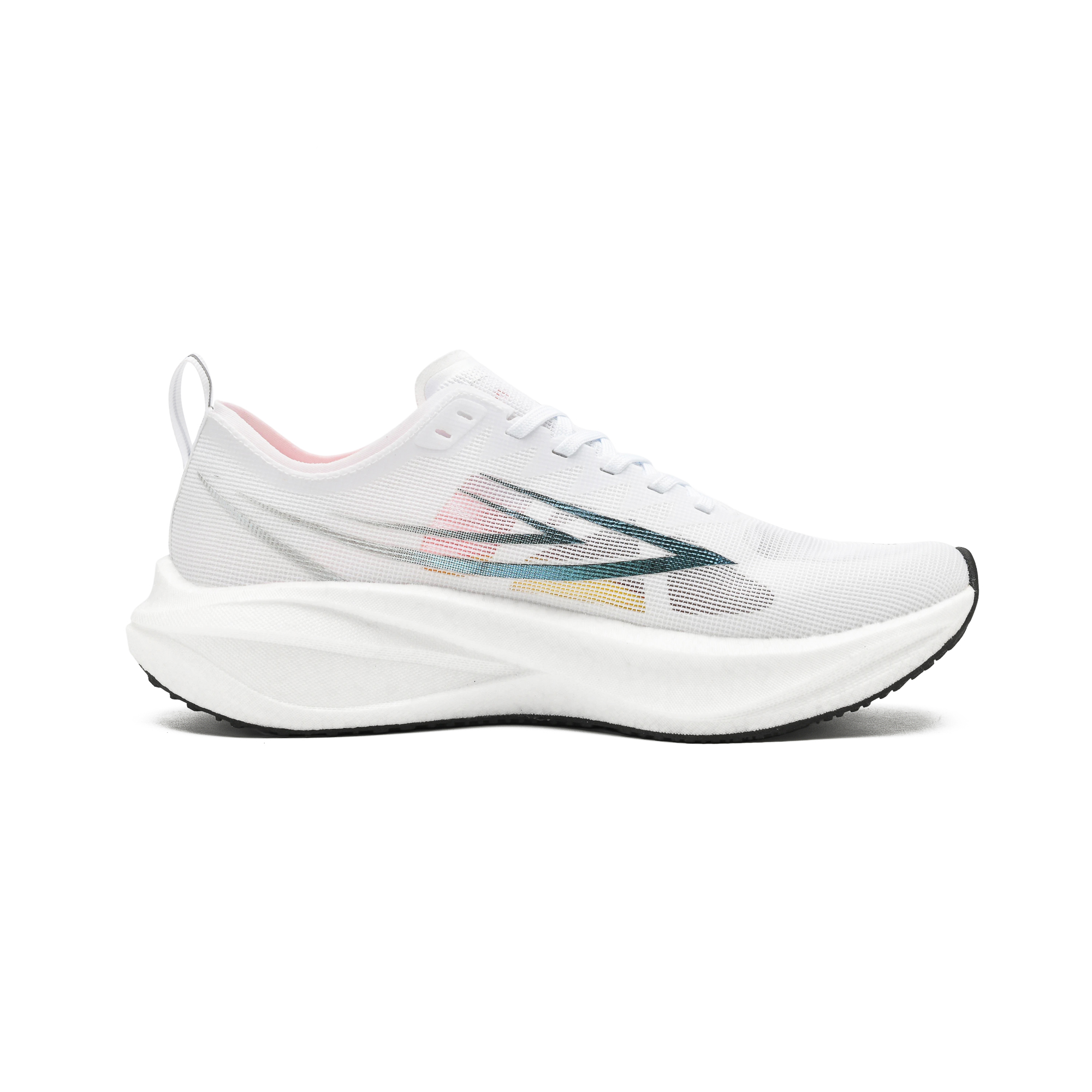 OAOU Low top Running Shoes Unisex White Peach Red