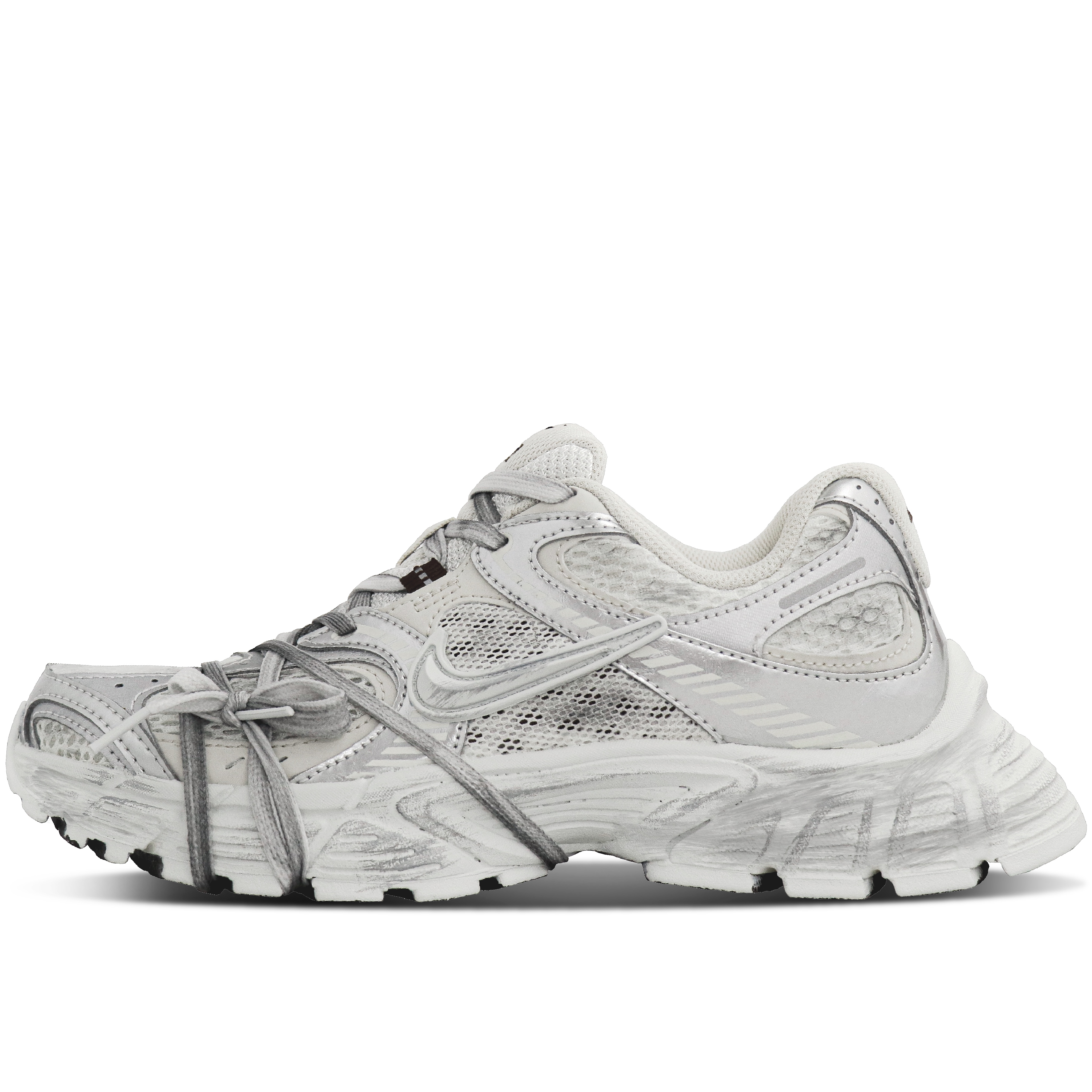 Nike V5 RNR Abrasion Resistant Breathable Abrasion Resistant Breathable Low top Running Shoes Unisex Silver Gray