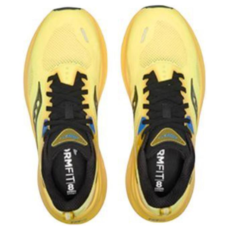Saucony Abrasion Resistant Breathable Abrasion Resistant Breathable Low top Training Running Shoes Unisex Yellow Black
