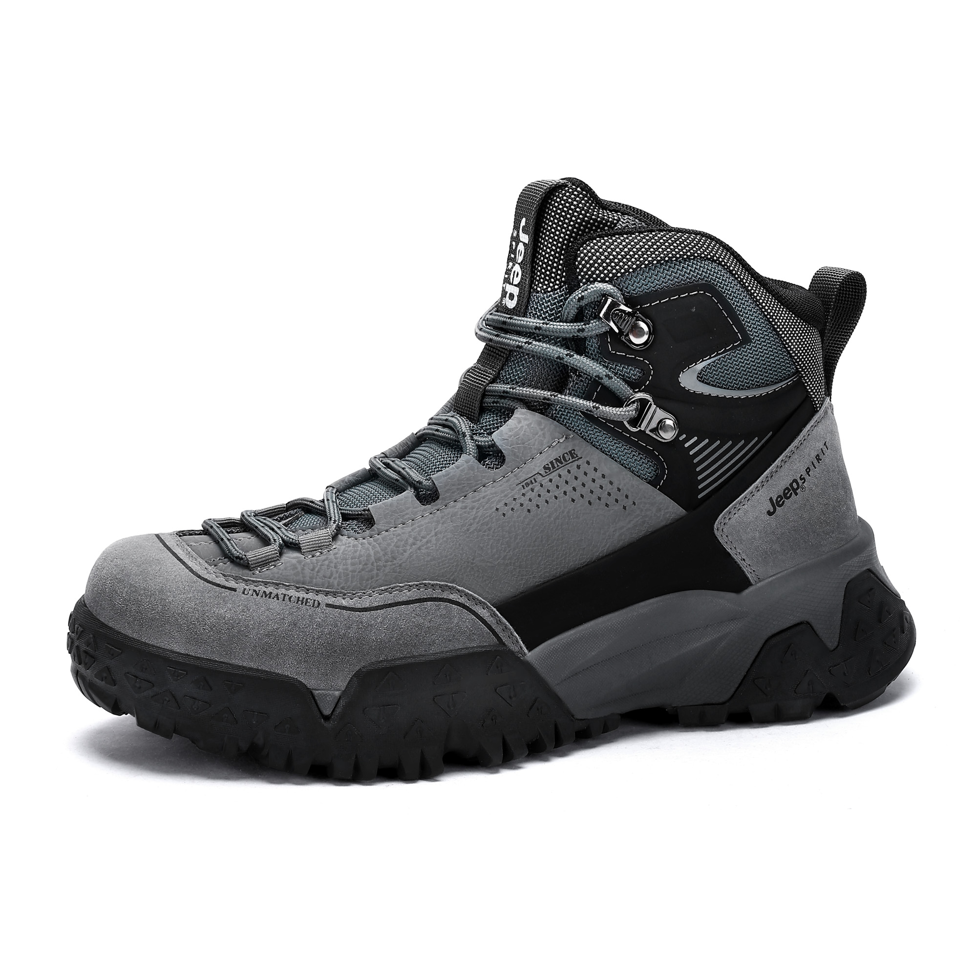 JEEP SPIRIT Abrasion Resistant Waterproof High top Outdoor Shoes Men’s
