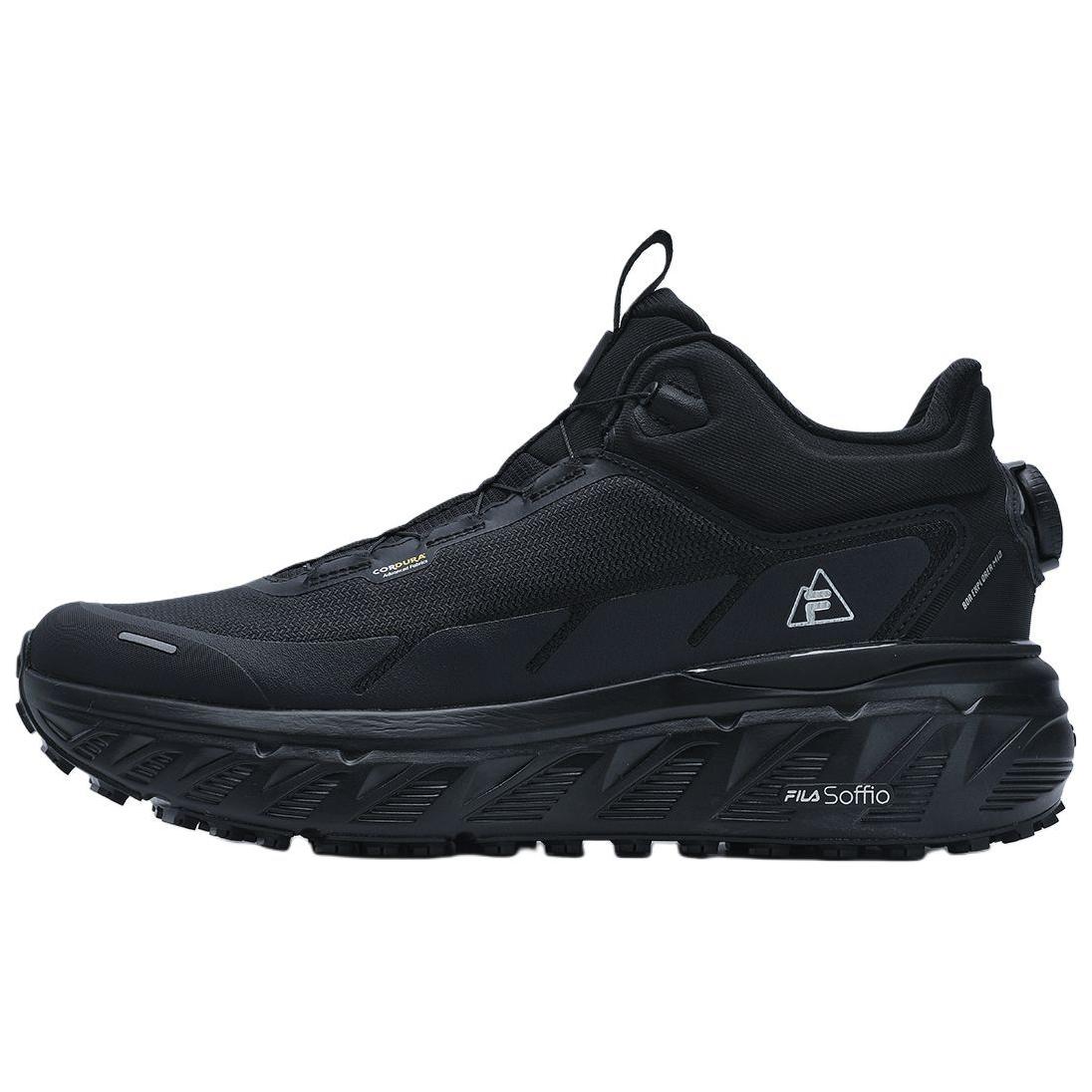 FILA BOA EXPLORER Abrasion Resistant Mid top Outdoor Shoes Men’s Black