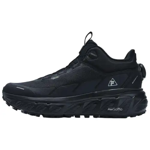 FILA BOA EXPLORER Abrasion Resistant Mid top Outdoor Shoes Men's Black