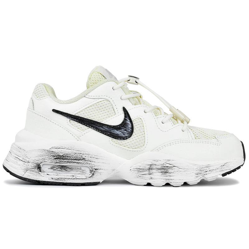 Nike Air Max Fusion Abrasion Resistant Abrasion Resistant Low top Running Shoes Women’s White Black