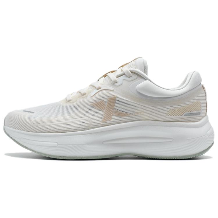 XTEP Comfortable And Trendy Cushioning Rebound Low top Running Shoes Women’s White Apricot