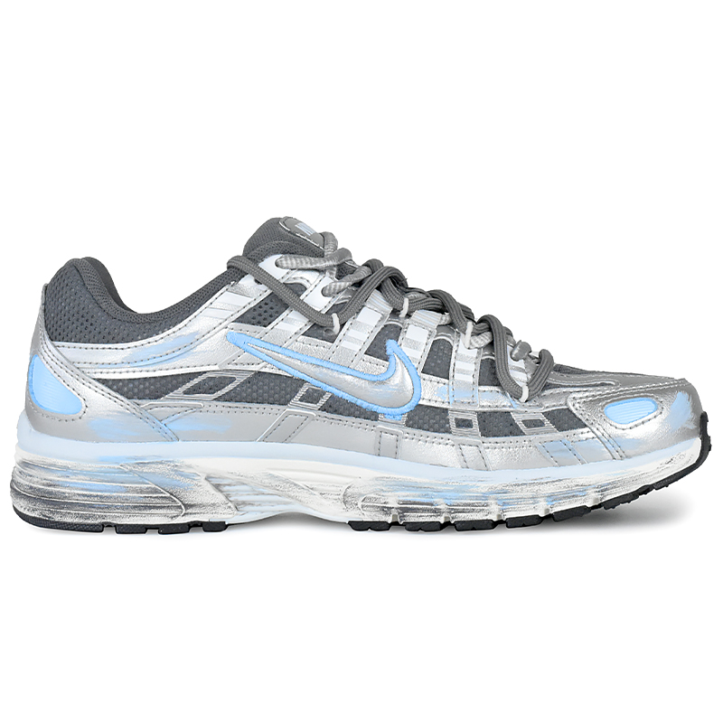 Nike P 6000 Abrasion Resistant Low top Running Shoes Women's Silver