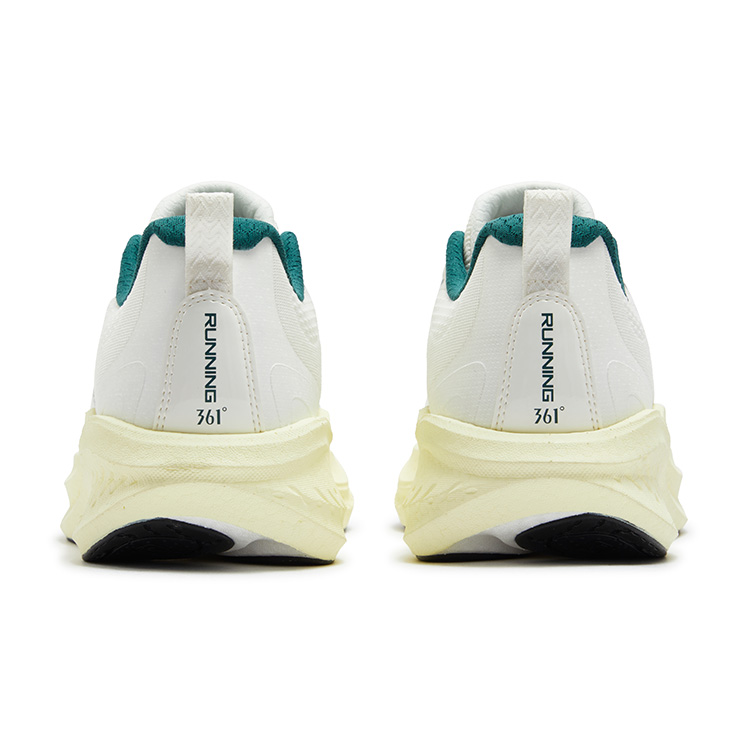 361° Blast Foam 4SE Slip Resistant, Abrasion Resistant, Breathable Low top Casual Running Shoes Men’s White Green