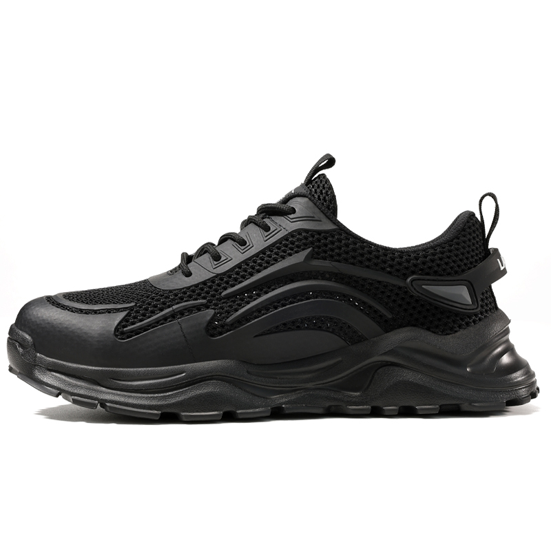 LANOUDUN Breathable, Impact Resistant, Lightweight Low top Outdoor Shoes Unisex Black