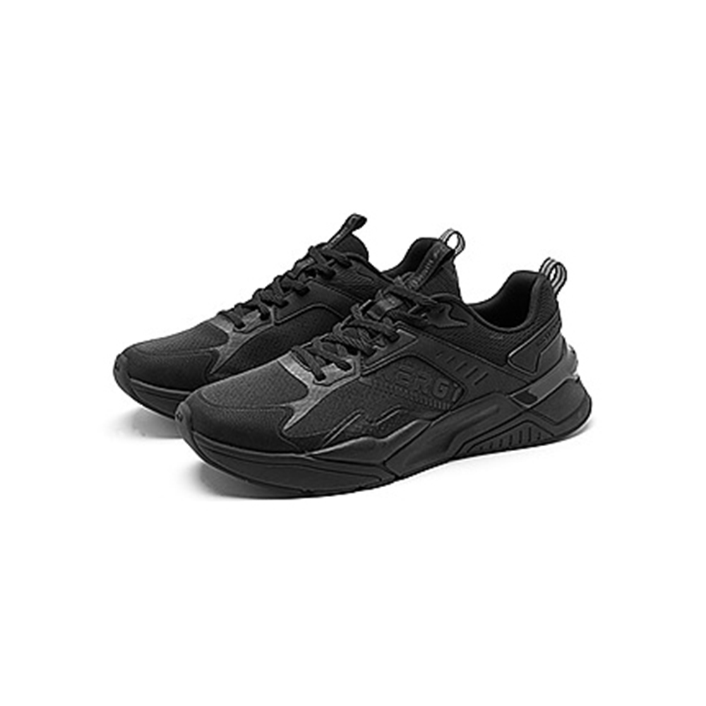 QIAODAN Comfortable Slip Resistant And Breathable Low top Running Shoes Men’s Black