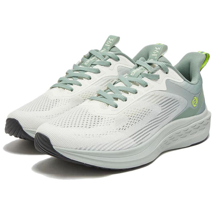 361° Cushioning, Wear Resistant Low top Sprint Running Shoes Men’s White Green